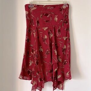 Bcbgmaxaria silk skirt sz 0